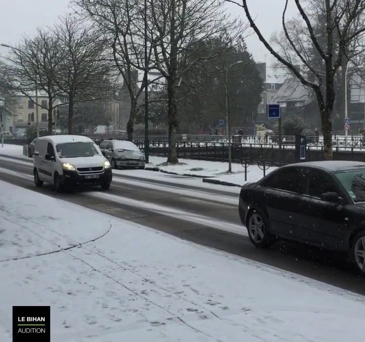 La neige est arrivée sur Quimper