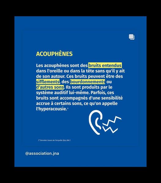 Les acouphènes peuvent occasionner un handicap et …